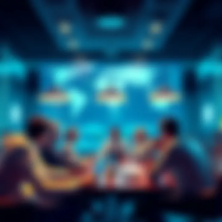 A group of people discussing trading strategies and market trends in a digital chat room for LitecoinMarkets.