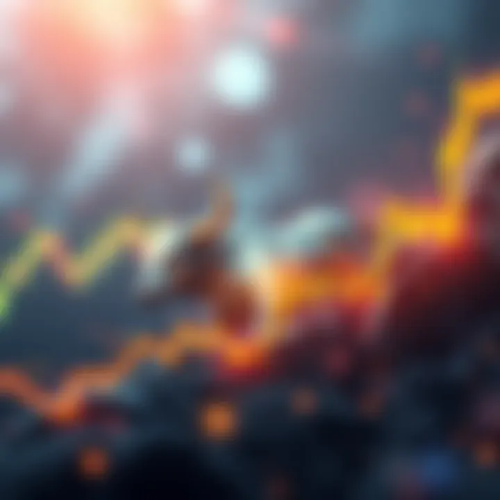 Litecoin Price Surge Concept Graph showing rising Litecoin prices with a bull symbol representing market optimism and traders preparing for a short squeeze