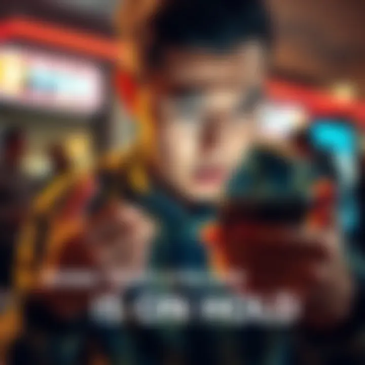 Individual looking at a phone screen showing Litecoin transaction on hold