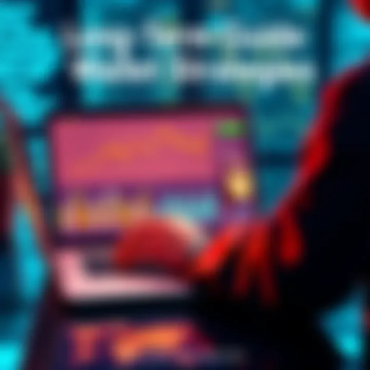 A person managing digital assets on a laptop with charts and graphs showing growth and security measures.