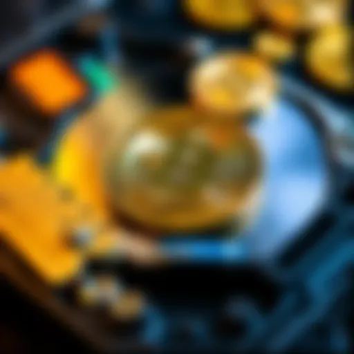 A discarded hard drive with a Bitcoin logo, symbolizing lost Bitcoin coins