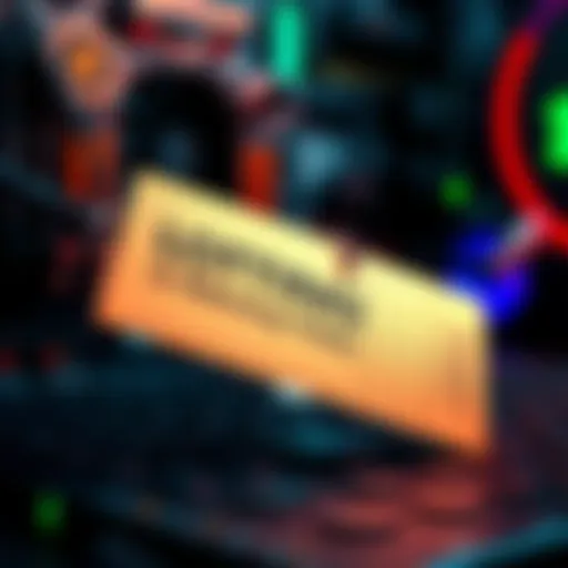 A visual representation of randomizing nonces in mining, showing a lottery ticket and mining hardware in the background.