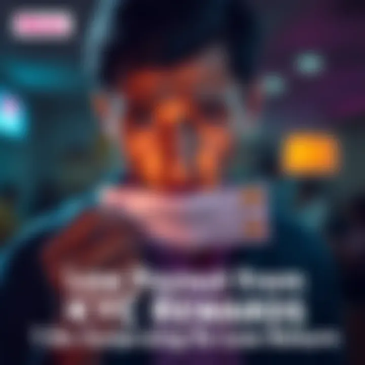 A disappointed person looking at a small payout check after completing a KYC process, showing frustration and surprise.
