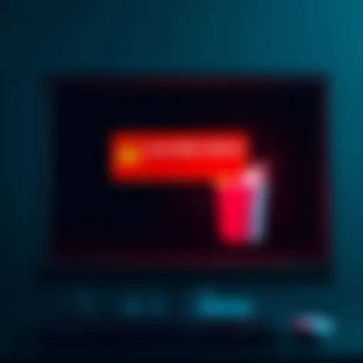 A computer screen showing a low disk space alert with files in the trash bin