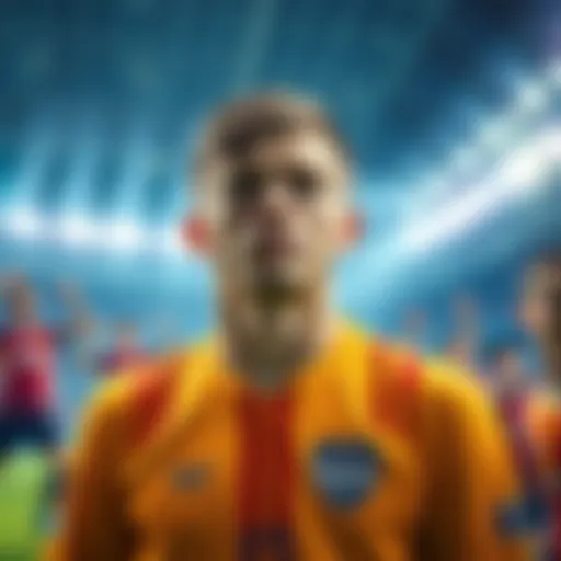 Goalkeeper Lunin looking puzzled after a match, questioning the bonus policy while teammates celebrate in the background.