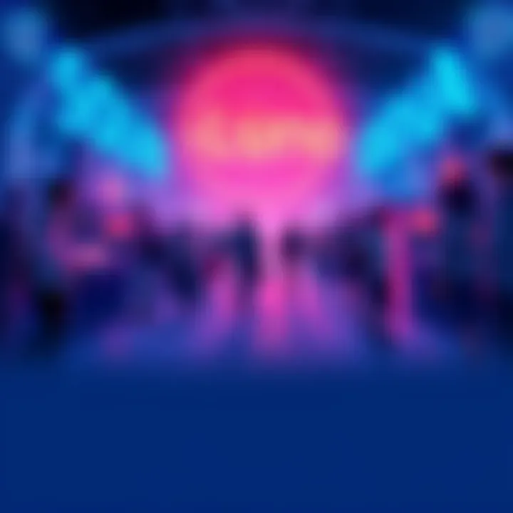 Graphic representation of the $Luno project showcasing community members engaging with NFTs and interactive experiences on the Solana platform.