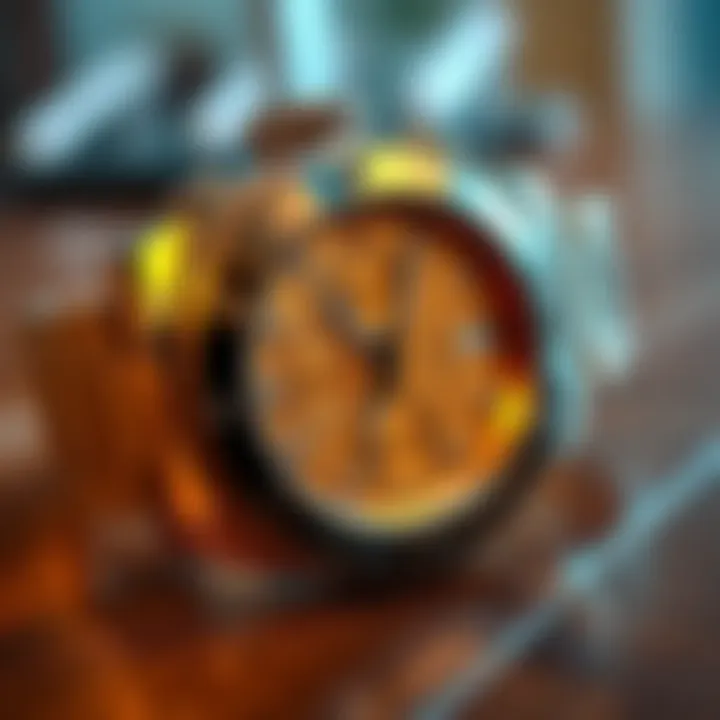 A close-up of a shiny $17000 luxury watch with intricate details and a stylish design on a wooden surface