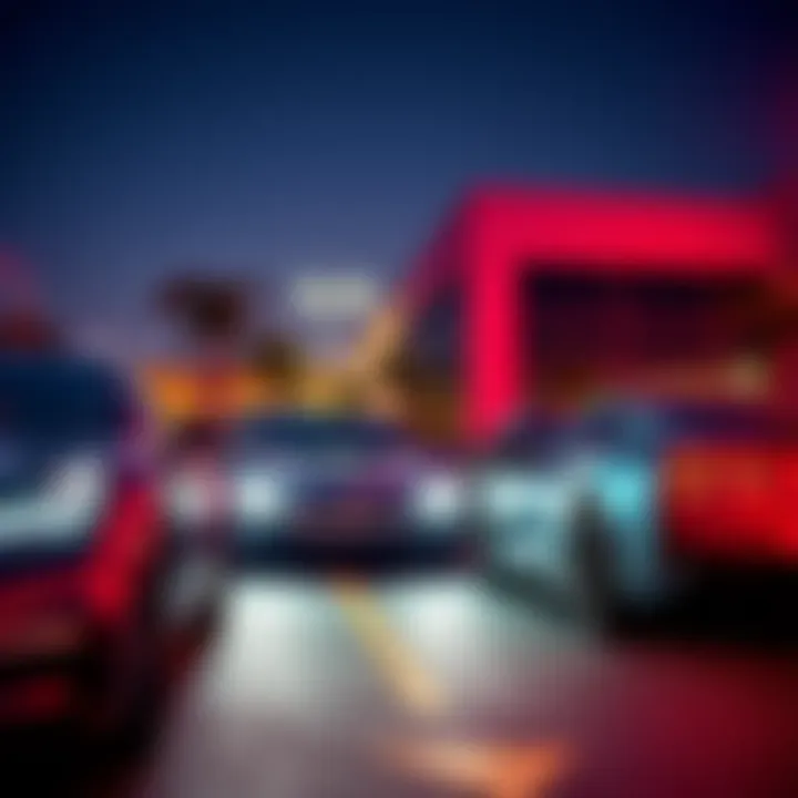 High-profile visitors arriving in luxury cars at Hashgraph office in Richardson, Texas