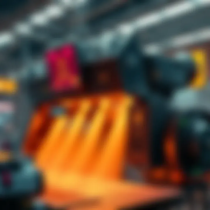 A futuristic machine showcasing advanced technology influenced by HBAR, representing the future of machine intelligence under CEO James Dunthrone.