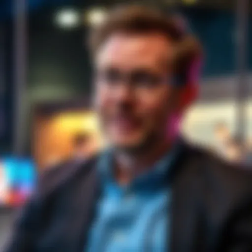 Mance Harmon speaking about technology trends in an interview setting
