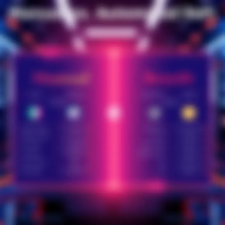 A comparison chart showing manual processes and automated services in decentralized finance, highlighting their features and benefits.