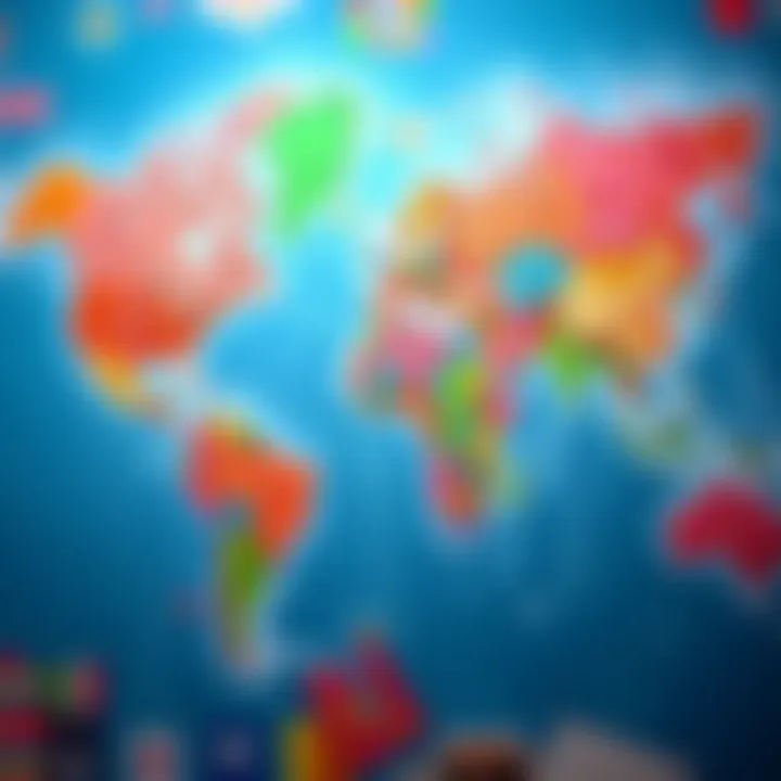Map Design Tips A colorful map showcasing effective labeling and visually appealing elements.