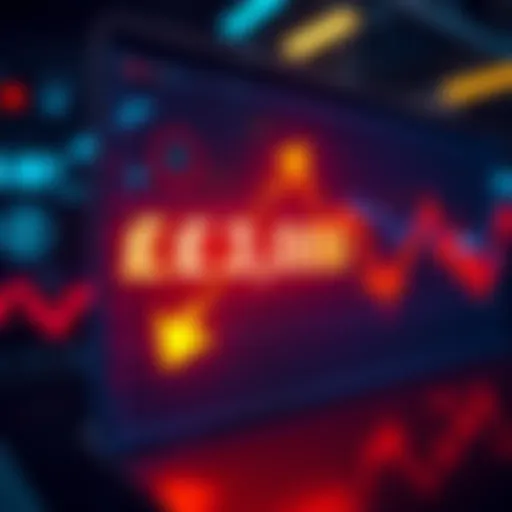 A graph displaying a recent drop in market values, highlighting a £3,000 decrease with arrows pointing down.