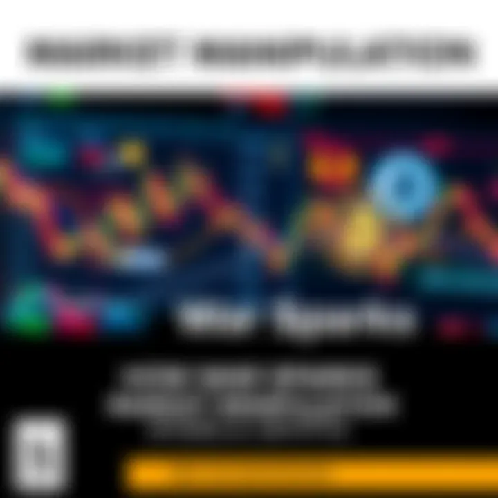 A graphic showing stock charts and cryptocurrency symbols with war imagery in the background, illustrating market reactions to conflicts.