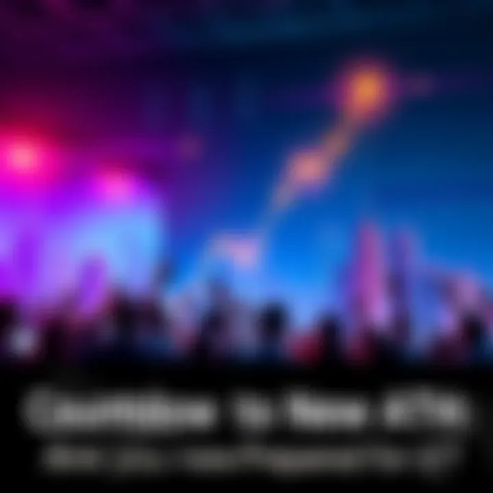 Market Surge Anticipation A graphic showing a rising graph line with excited investors watching and analyzing market trends, indicating anticipation for a new all-time high.