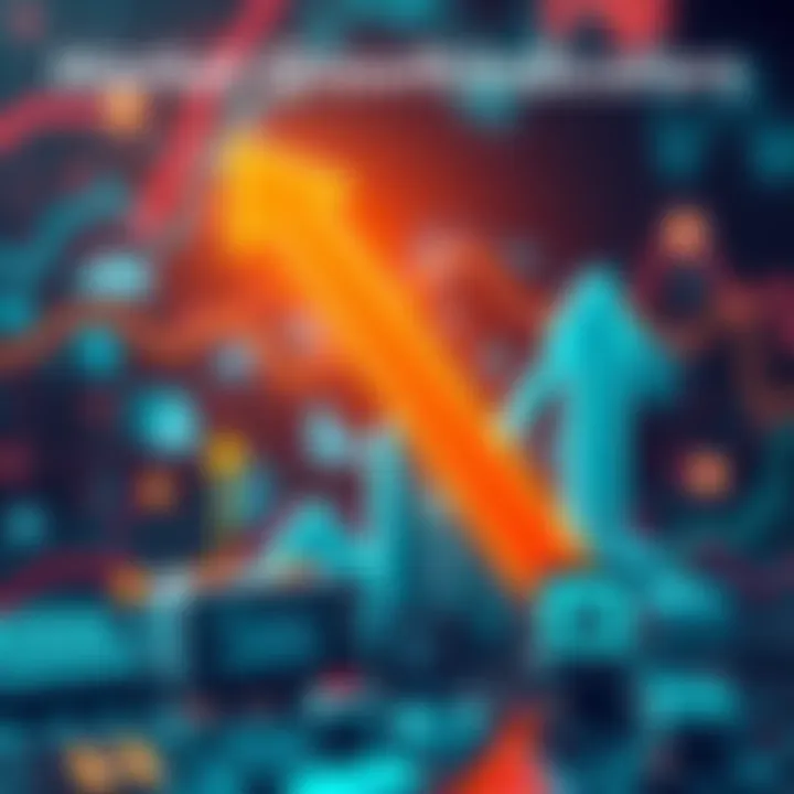 A visual representation of market growth with upward arrows and technology icons symbolizing DAGKnight and V-Progs advancements.