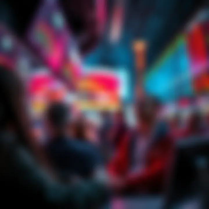 Investors looking worried as they watch stock prices decline on screens