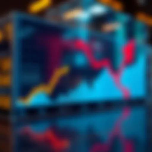 A graph showing a downward trend in market prices with a red arrow indicating a 7% decline.