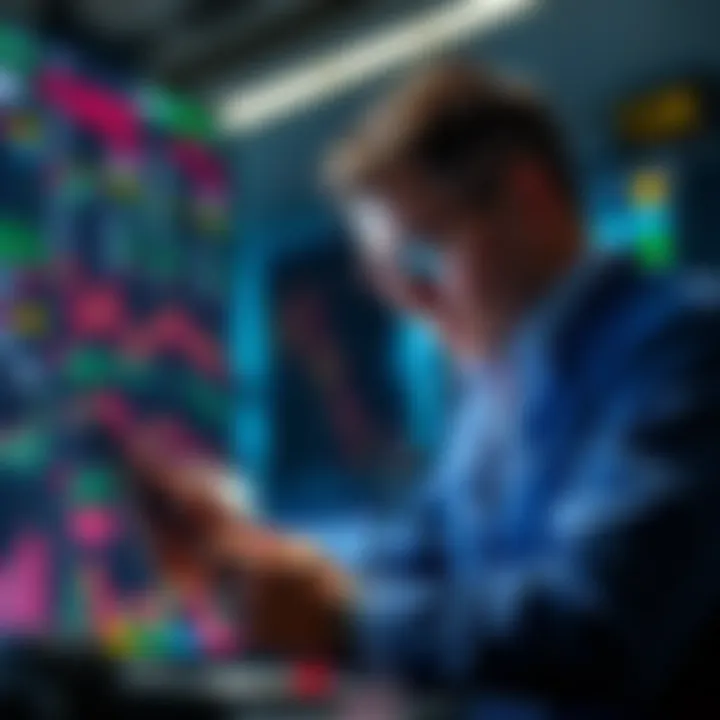 Market Support Level Traders analyzing market trends with a focus on the support level at 0.65