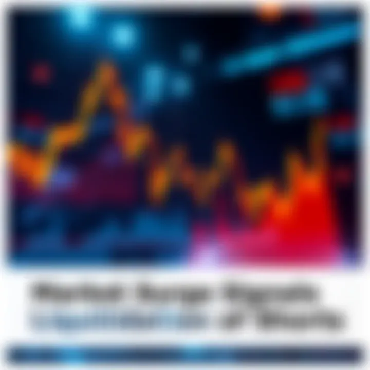 A chart showing a sharp increase in market prices, indicating a rise that impacts shorts.