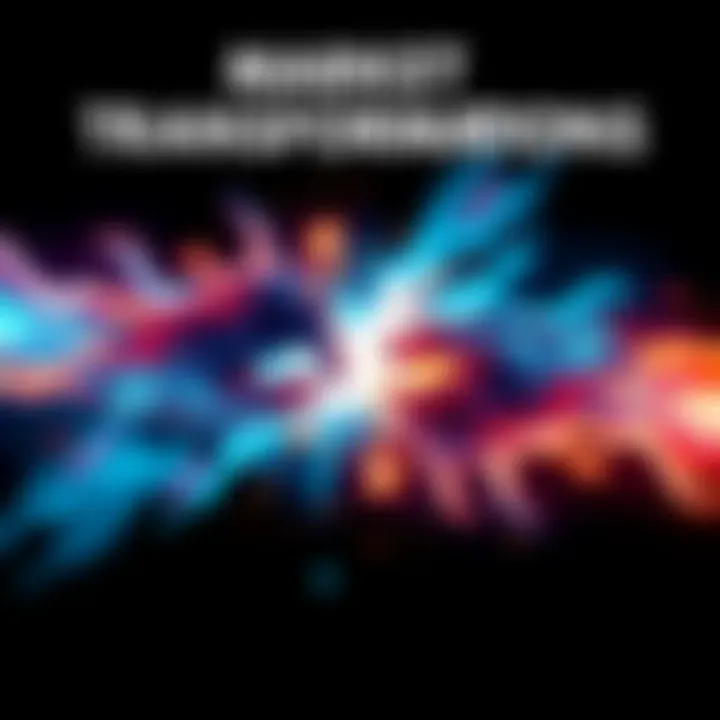 Two abstract representations of opposing market forces colliding, symbolizing economic change.