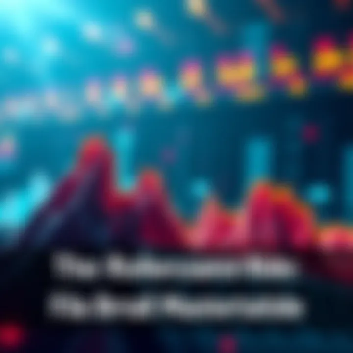A graph showing market trends with peaks and valleys, symbolizing volatility in various sectors.