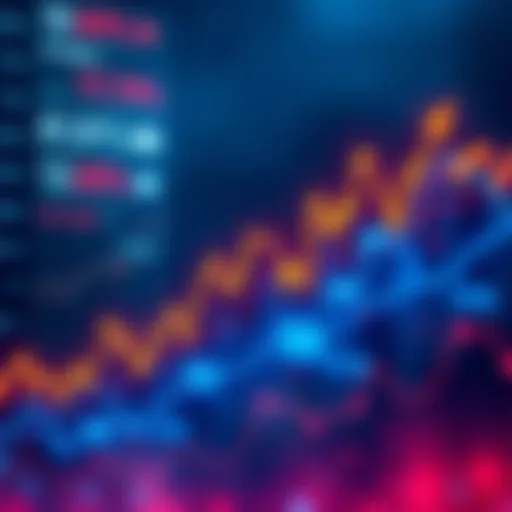 A graph showing sharp ups and downs, symbolizing market fluctuations and emotional reactions of investors.