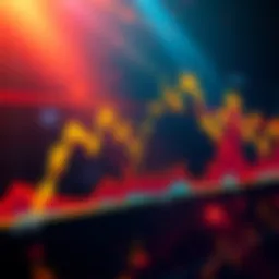 A colorful line chart showing the dramatic price fluctuations of MATIC/POL throughout a month in 2021