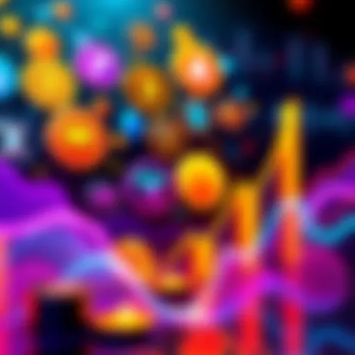 Meme Coins Trend A colorful graphic showing various meme coin logos with a rising graph, symbolizing growth in launching meme coins over trading.