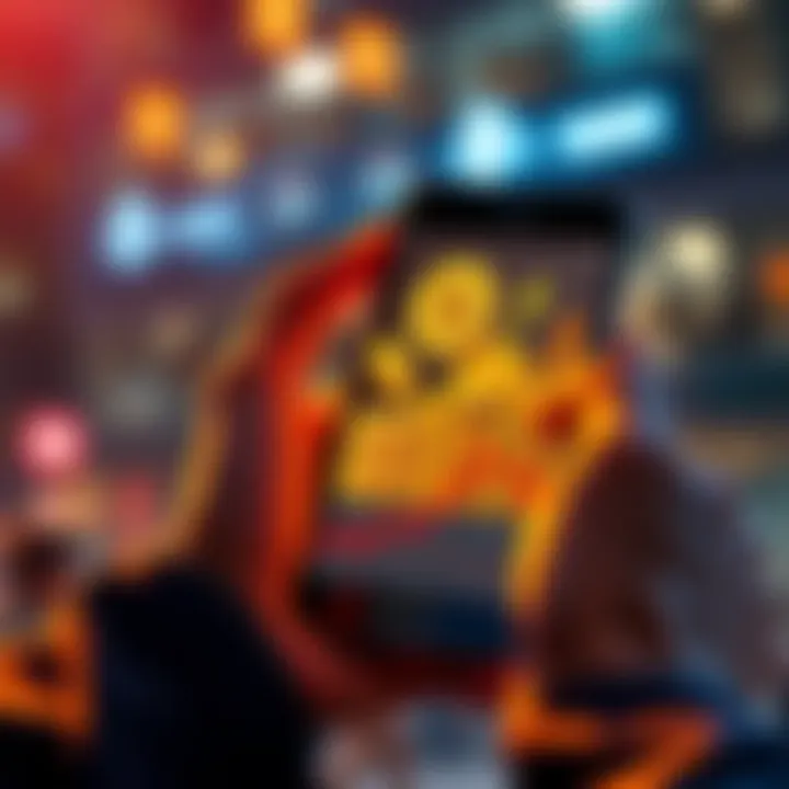 A person holding a smartphone displaying memecoins with a graph indicating growth, symbolizing long-term investment over hype trading.