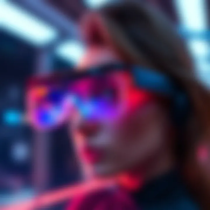 Meta Smart Glasses with AI Features A pair of sleek smart glasses designed by Meta, showcasing advanced AI technology for enhanced user experience.