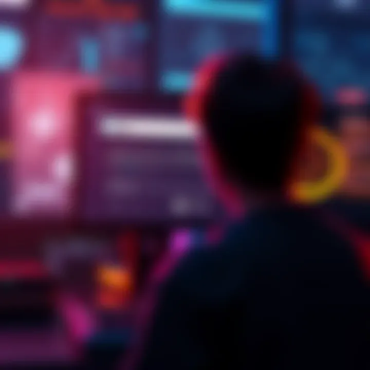 MetaMask USDC Issue A person looking at a computer screen displaying warnings about USDC transactions on MetaMask, with icons for Polygon and Solana networks