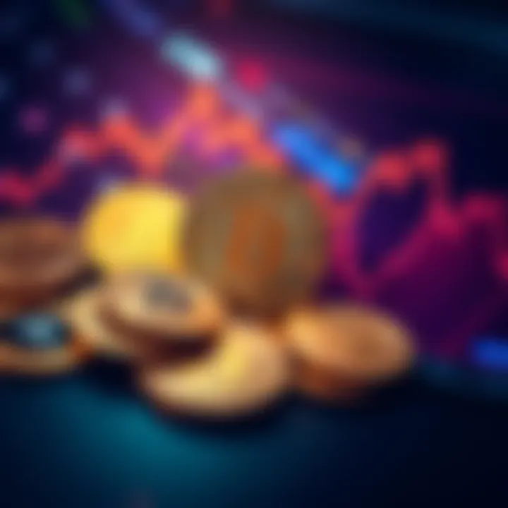 Chart showing a significant drop in Bitcoin prices reflecting a $2.5 billion loss for Michael Saylor, with Bitcoin coins and a downward trend graph