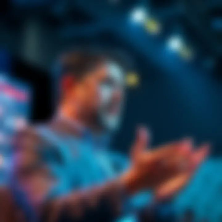 Michael Saylor speaking at a conference about Bitcoin investment strategies