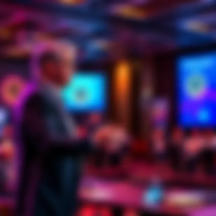 Michael Saylor discusses a new model for digital assets in a conference setting.