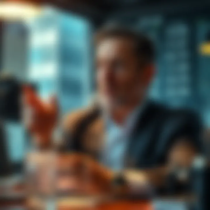 Michael Saylor expressing concerns about economic stability in a financial setting