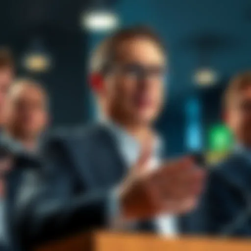 Michael Saylor, CEO of MicroStrategy, speaking at a press conference about Satoshi Nakamoto's identity