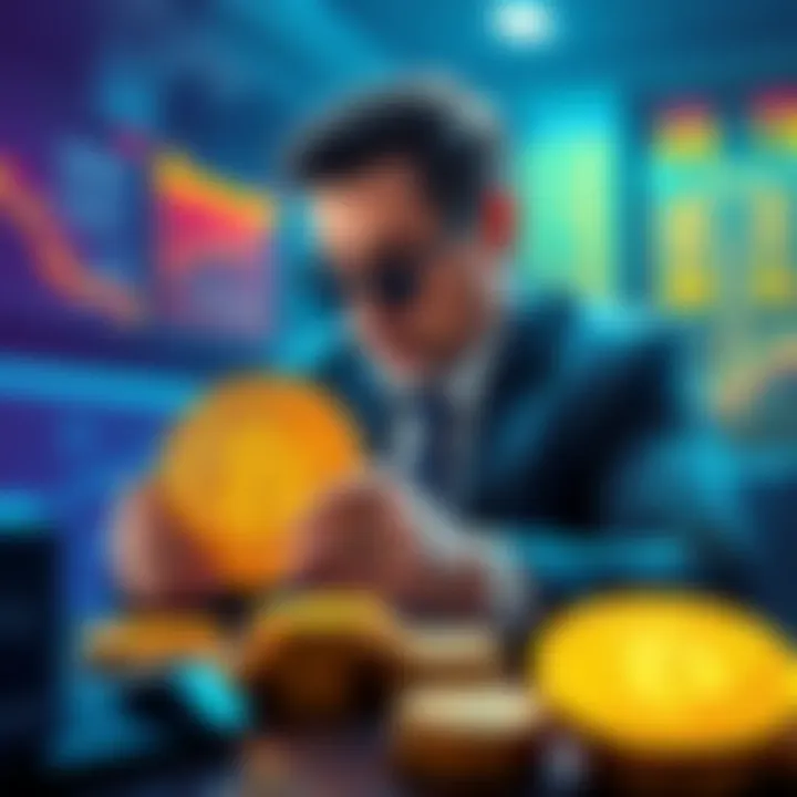 Michael Saylor overseeing a large bitcoin investment transaction, showcasing bold financial decisions