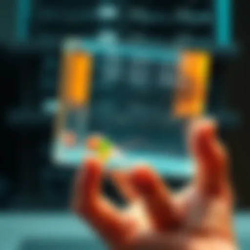 A clear piece of glass holding data, representing Microsoft's new storage solution, capable of preserving information for centuries.