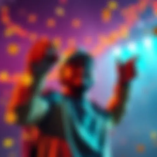 A person celebrating a cryptocurrency milestone with HBAR tokens in hand, showing excitement for future investment goals.