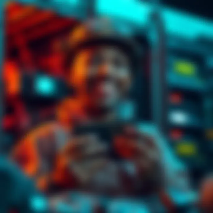 A miner smiles while holding a digital currency wallet, showcasing their journey and community support.