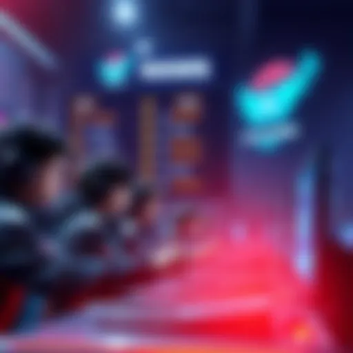 A group of players engaged in a mini-game, aiming to earn Atlas Bucks with a scoreboard in the background showing ranks.