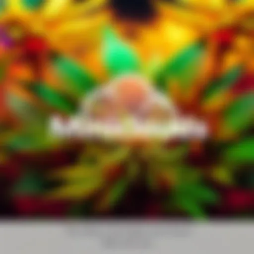 Logo of Miniclouds featuring cannabis leaves and a vibrant design