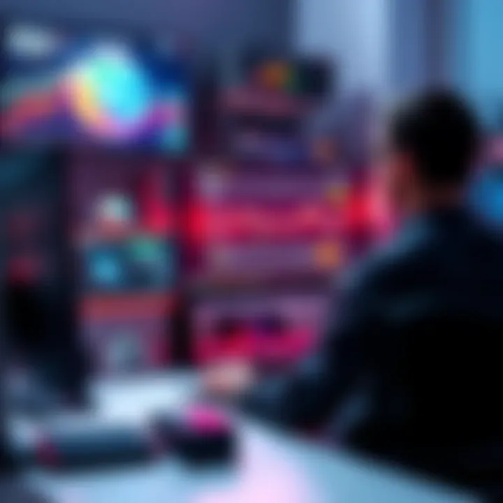 Mining Profit Increase A person sitting in front of a computer setup with a 3060Ti GPU and AMD Ryzen 9 5900X, displaying mining earnings on the screen.
