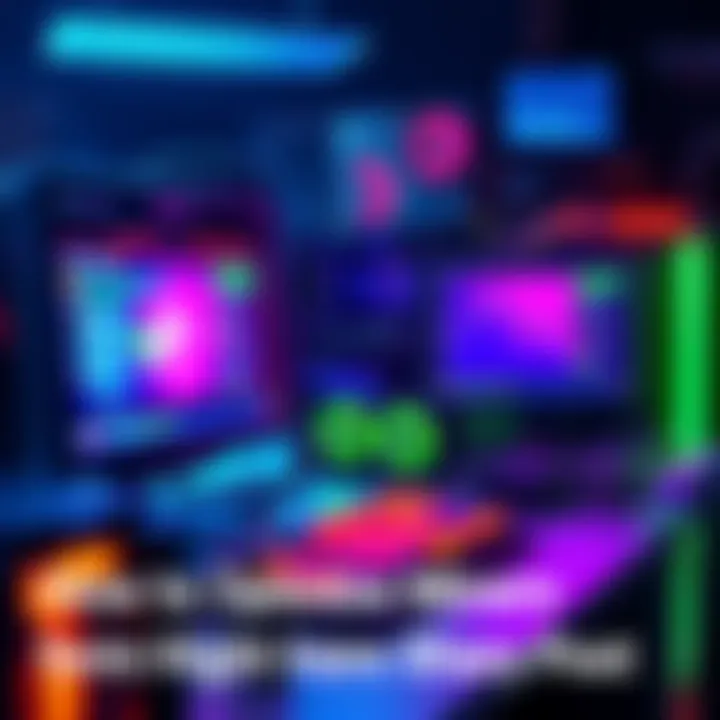 A computer setup with multiple GPUs and mining software displayed, showcasing optimized mining for better share quality.