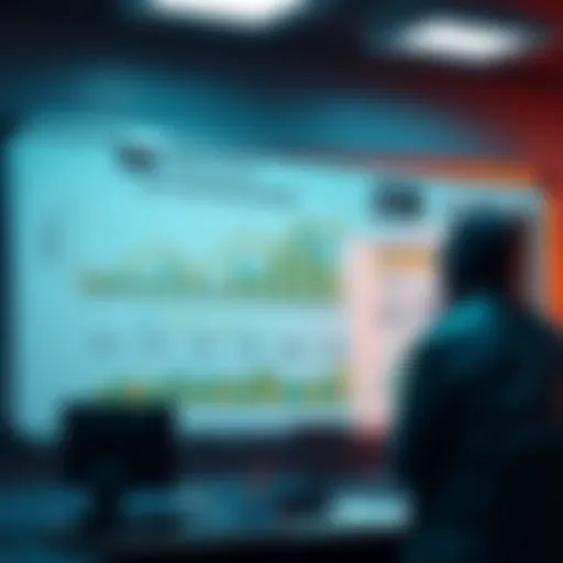 A hobby miner tracks daily mining stats on a whiteboard, showing graphs and numbers aiming for a large milestone.