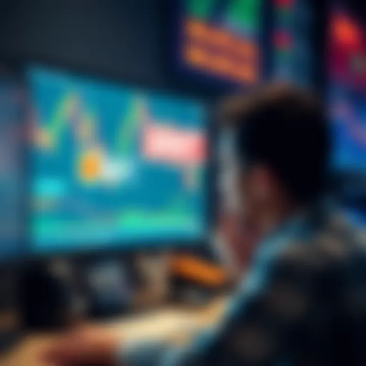 A frustrated person looking at a computer screen with a missing 'BUY' button for the brent crude tracker BRNT, surrounded by indicators of rising oil prices.