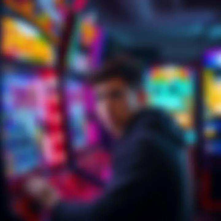 A player looking frustrated while checking their arcade game rewards on a screen with unclear messages.
