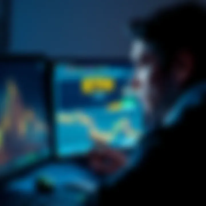 A concerned person staring at a computer screen showing a cryptocurrency wallet with empty balance