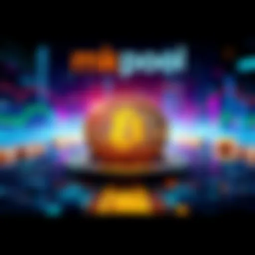 Visual representation of mkpool successfully mining its first two Bitcoin Cash blocks with digital graphics indicating blockchain technology